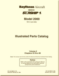 Beechcraft 2000 Starship 1  Aircraft Illustrated Parts Catalog Manual - Volume 2