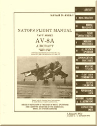 BAe / Hawker Siddeley Harrier / Mc Donnell Douglas AV-8A  Aircraft  Flight  Manual - 1973  -