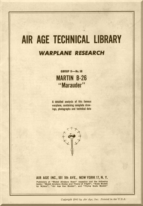 Glenn Martin B-26 " Marauder " Air Age Technical Library