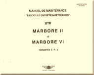 Turbomeca Mabore GTR  II and VI  C-F-J Aircraft  Engine Maintenance  Manual - Manuel De Maintenance  -   (French  and English  Language)