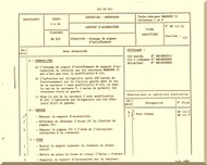 Turbomeca Mabore   II   C-F Aircraft  Engine Maintenance  Manual - Manuel De Maintenance Fiche Analytique  -   (French    Language) -