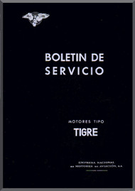 Elzalde Tigre Aircraft Engine Service Bulletins Manual (Spanish Language )
