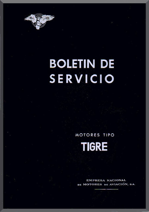 Elzalde Tigre   Aircraft Engine Service Bulletins Manual  (Spanish Language )
