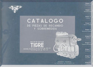 Elzalde Tigre   Aircraft Engine Parts Catalog Manual  (Spanish Language ) 