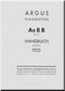 ARGUS  Flugmotor As 8 B   Aircraft Engine Handbook  Manual  ( German Language ) Handbuch -1933
