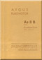 ARGUS  Flugmotor As 8 B   Aircraft Engine Illustrated Parts Catalog   Manual  ( German Language ) Ersateilliste - 1937