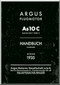 ARGUS  Flugmotor As 10 C   Aircraft Engine Handbook  Manual  ( German Language ) Handbuch -1935