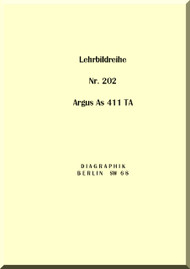  ARGUS  Flugmotor As 411   Aircraft Engine Hydraulic  Manual - As 411 TA Triebwerk Lehrbildreihe   ( German Language )  