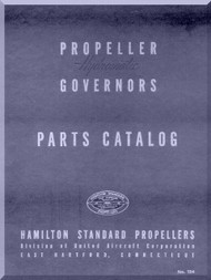 Hamilton Standard Governors Aircraft Propeller Part Manual -124 - 1955