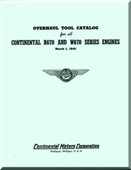 Continental WR-670   Aircraft Engine Overhaul Manual  ( English Language ) 