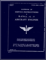 Continental R-670 -3 -4 -5   Aircraft Engine Service Manual  ( English Language ) 