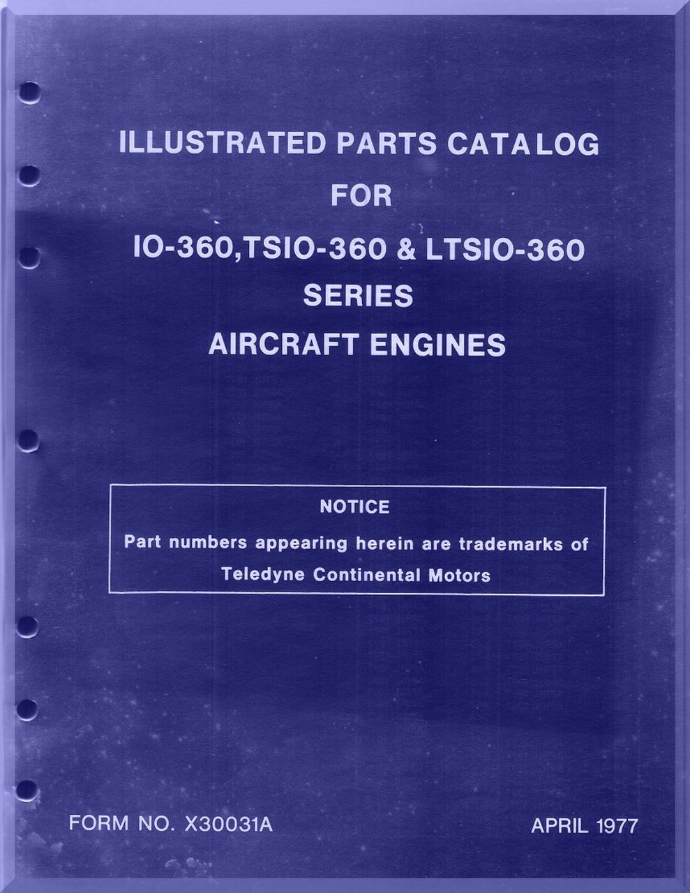 Continental IO360, TSIO360, LTSIO360 Aircraft Engine Illustrated