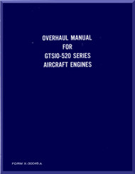 Continental GTSIO-520   Aircraft Engine Overhaul Manual  ( English Language) X-30045A