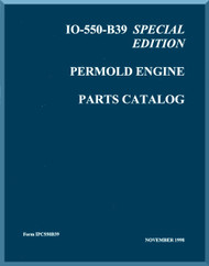       Continental IO-550 B39 Aircraft Engine Illustrated Parts Breakdown Manual  ( English Language ) Form IPC 550B39, 1998 