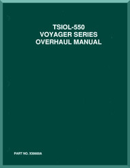 Continental TSIOL-550 Voyager  Aircraft Engine Overhaul Manual  (English Language)