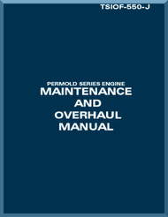Continental TSIOF-550 -J Aircraft Engine Maintenance and Overhaul  Manual  ( English Language )