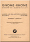 Rhone Gnome Type 14M Notice Technique  Baureihen 2, 5, 6, and 7  ( German Language )