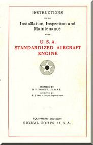 Liberty 12  HP Aircraft Engine Installation, Inspection and Maintenance Manual   (English Language )