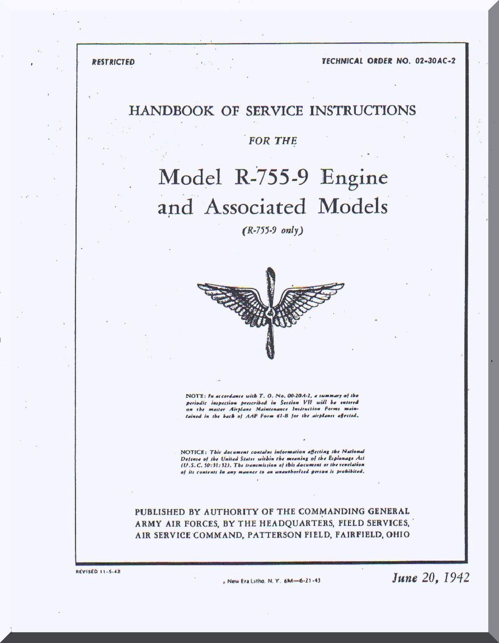 Jacobs R 755 9 Aircraft Engine Service Manual English Language Aircraft Reports Aircraft Manuals Aircraft Helicopter Engines Propellers Blueprints Publications