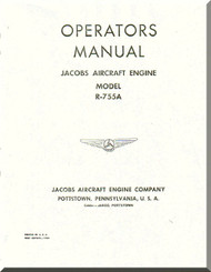 Jacobs R-755 A  Aircraft Engine Operator Manual  ( English Language ) 