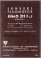 Junkers Flugzeug- und Motorenwerke A.G. Jumo  211 F und J  Aircraft Engine Handbook Manual  ( German Language )
