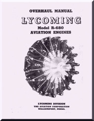 Lycoming R-680 Aircraft Engine Overhaul Manual  ( English Language ) 