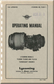 Lycoming  T53 09B and T53 11A  Manual   Turboshaft Aircraft Engines  No T5309-1 ( English Language ) - 1965