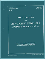 Lycoming O-290-1, -3 Aircraft Engine Part Catalog Manual  ( English Language ) ,  T.O. 02-15CA-4 , 1943