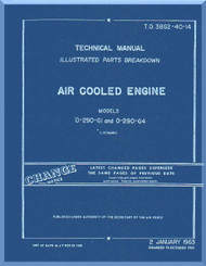      Lycoming O-290-G1 and O-290-G4 Aircraft Engine  Illustrated Part Breakdown Manual  ( English Language ) ,  T.O. 38G2-40-14 , 1957