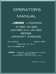 Lycoming  O-320 and IO-320 O-320, IO-320  Aircraft Engine  Operator's Manual  ( English Language ) , 1973 -