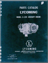 Lycoming  O-320  Aircraft Engine Parts Manual  ( English Language ) , 1955 -  