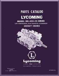 Lycoming  O-435 -C2 Aircraft Engine  Parts Manual  ( English Language ) , 1961