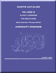 Lycoming TIO-360-C1A6D  Aircraft Engine  Parts Manual  ( English Language ) , PC-406-3 , 1986