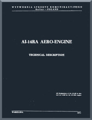 Ivchenko AI-14RA Aircraft Engine Technical Description  Manual    (English Language ) - 1972