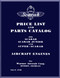 Warner Super Scarab  and Scarab Junior   Aircraft Engine Price List and Parts Catalog Manual  ( English Language )