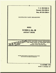 Wright R-1300 -3 -3A -3C   Cyclone 7  Aircraft Engine Parts Catalog  Manual  ( English Language )