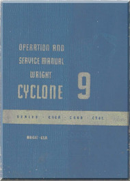 Wright R-1820 Cyclone 9 GC Aircraft Engine Service Manual  ( English Language )