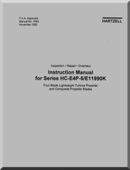 Hartzell Aircraft Propeller Instruction for Series HC-EAP-5/E11990K  Manual - 156A 
