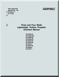 Hartzell Aircraft Propeller Three and Four  Blade Lightweight Turbine Overhaul  Manual - 142