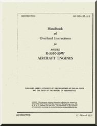 Wright R-3350 - 30 W Aircraft Engine Overhaul Manual - 1951