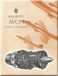 Rolls Royce Avon Aircraft Engine Brochure Manual - 1956 ( French