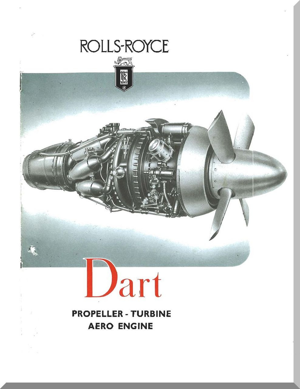 Rolls Royce Dart Aircraft Engine Brochure Manual - Aircraft Reports -  Aircraft Manuals - Aircraft Helicopter Engines Propellers Blueprints  Publications