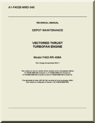 Rolls Royce F404-RR-406 A Aircraft Engine Depot Maintenance A1-F402B