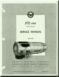 Pratt & Whitney JT12 J-60 Aircraft Engine Service Manual - 1959