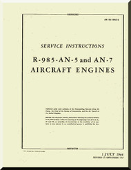 Pratt & Whitney R-985 -AN-5 -7 Aircraft Engine Service Manual 02-10AC-2 -1944
