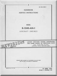 Pratt & Whitney R-1340 AN-1 Aircraft Engine Service Manual 02A-0DC-2 - 1946