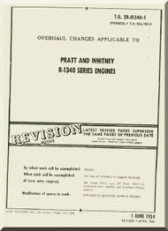 Pratt & Whitney R-1340 Aircraft Engine Overhaul Change Manual