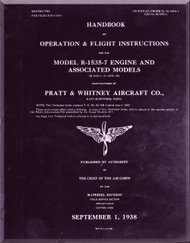 Pratt & Whitney R-1535-7 Aircraft Engine Operation and Flight Instructions  Manual