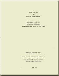 Pratt & Whitney R-1690 Wasp C, C-1 D-1 Hornet A-2 B B-1 C C-1 D D-1  Aircraft Engine Illustrated Parts Catalog  Manual