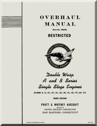 Pratt & Whitney R-2800 A B Aircraft Engine Overhaul Manual
